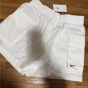 Nike Classic White Athletic Shorts